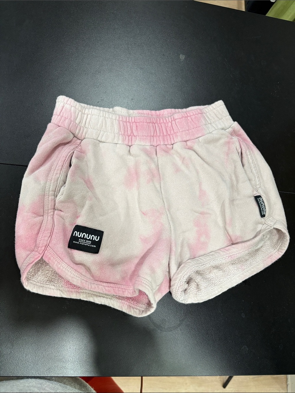 Girls nununu tie dye shorts 4-5 years